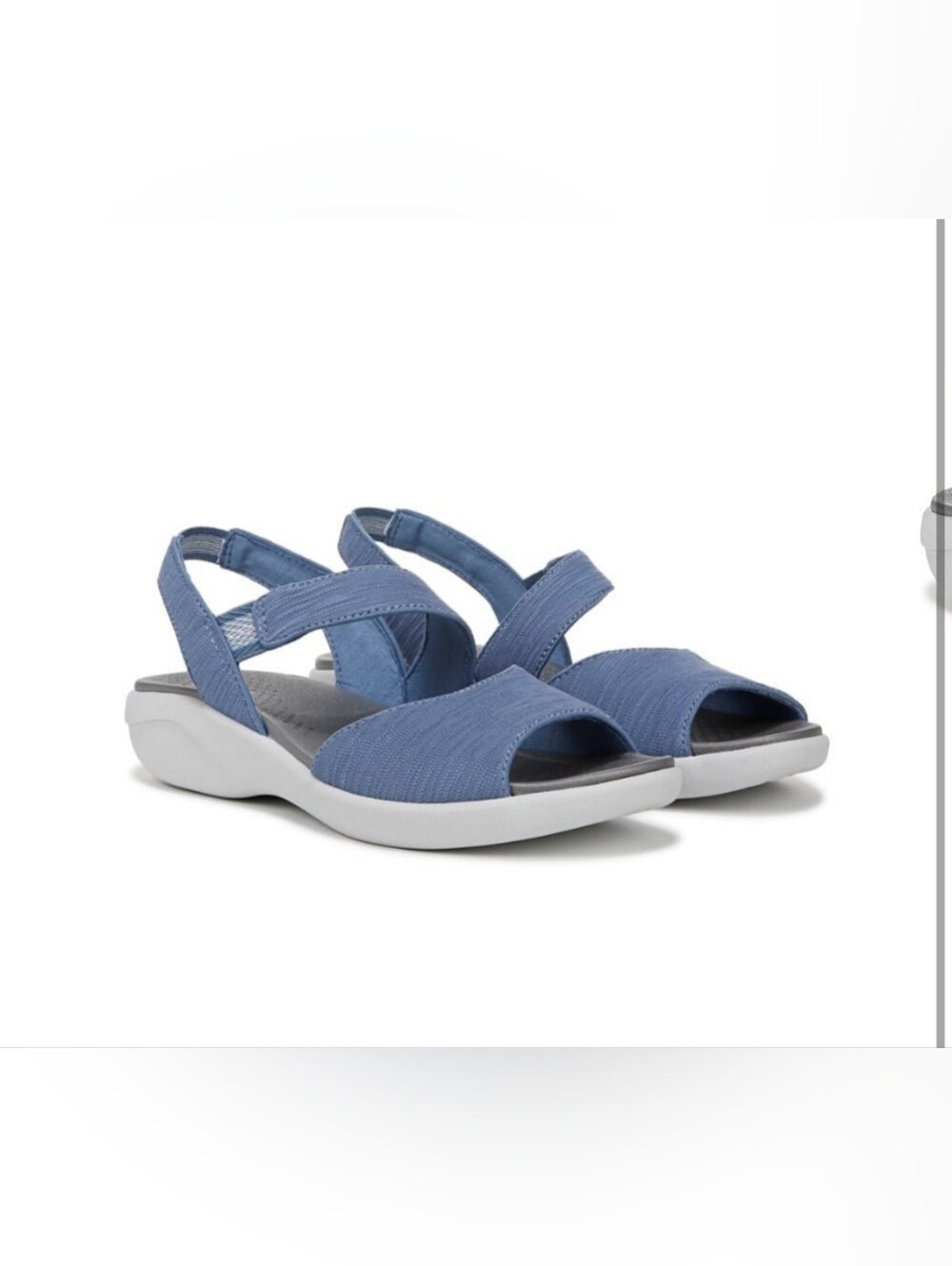 Bzees Blue Cheerful Stretch Slingback Sandals